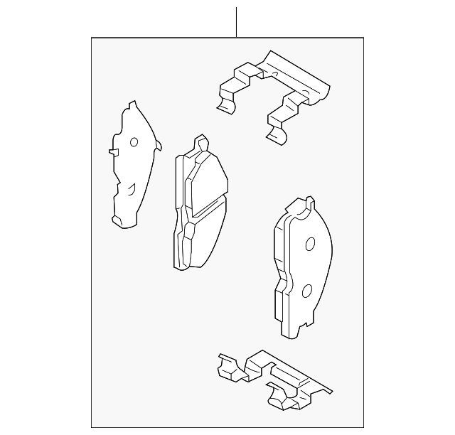 Комплект гальмівних накладок, дискове гальмо 41060ZC026 NISSAN