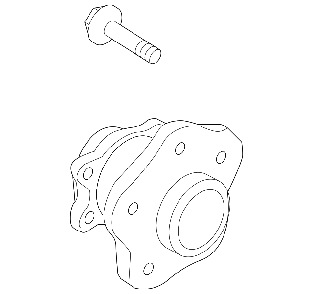 Ступица колеса 432024BA0B NISSAN