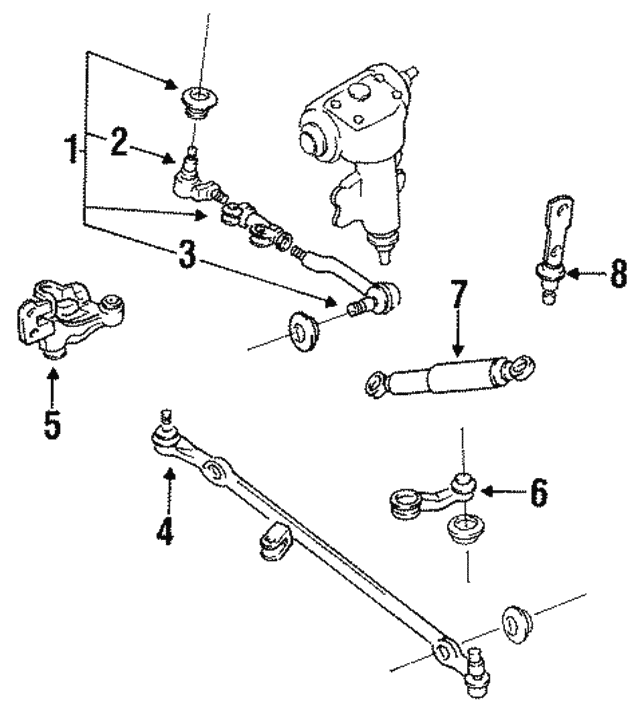 Поперечна кермова тяга 4851061G25 NISSAN
