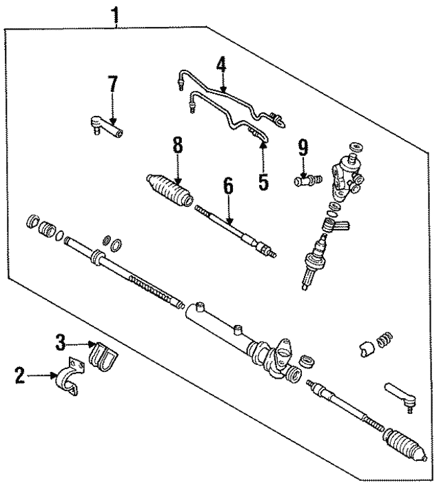 Наконечник, поперечна кермова тяга 485202B000 NISSAN