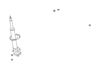 Амортизатор 543034W985 NISSAN