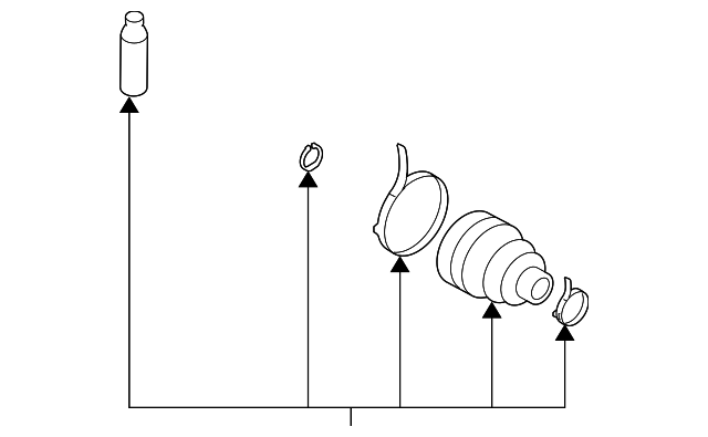 Гофрований кожух, приводний вал C9BDA2U62H NISSAN