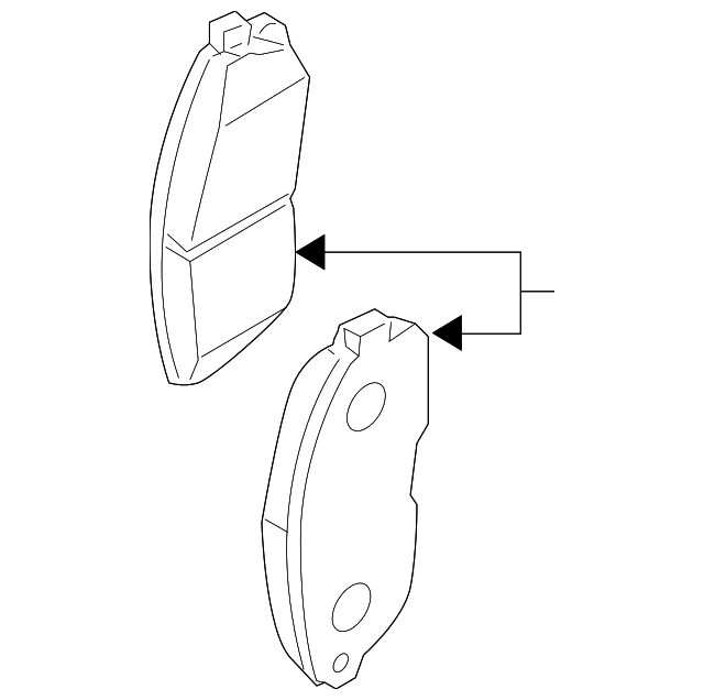 Колодки дискового тормоза D10603TA0A NISSAN