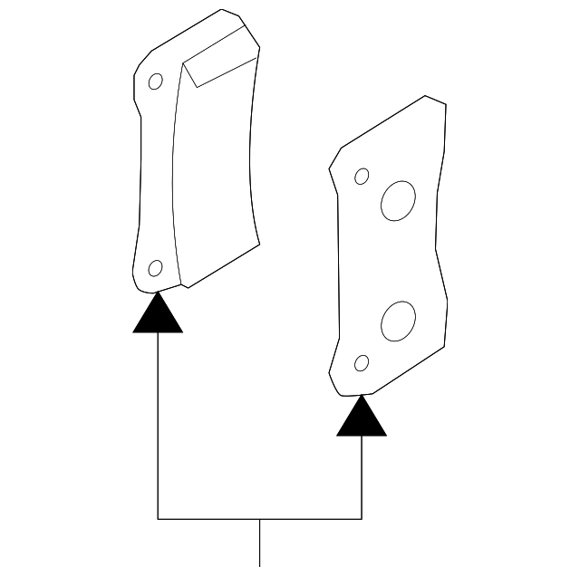 Комплект гальмівних накладок, дискове гальмо D40606HS0A NISSAN