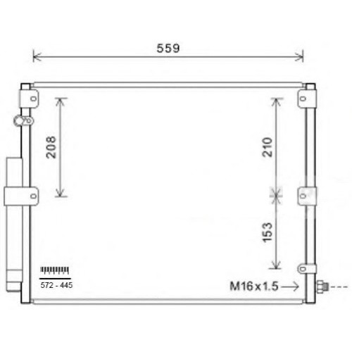 Радіатор кондиціонера в зборі CD010257A KOYORAD