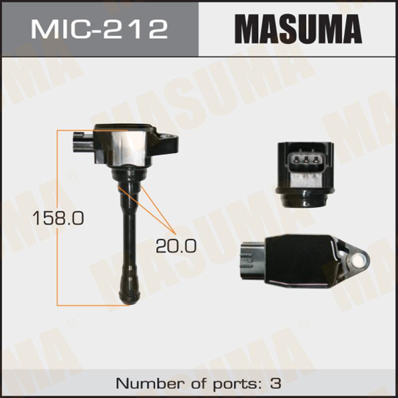 Котушка запалювання mic-212 masuma MIC212 MASUMA