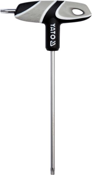 Ключ torx yato : t- образний т25 двосторонній l= 130 мм [12/240] YT05606 YATO