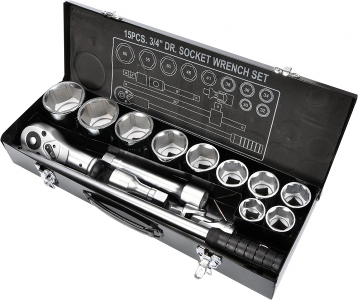 Набір торцевих головок з ручками YT1334 YATO