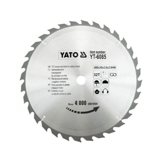 Pila tarczowa 400x32tx30 mm YT6085 YATO