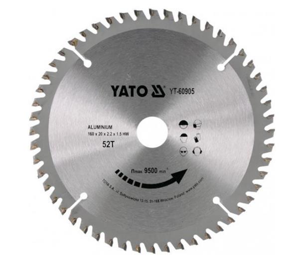 Pila do aluminium 160x52tx20mm YT60905 YATO