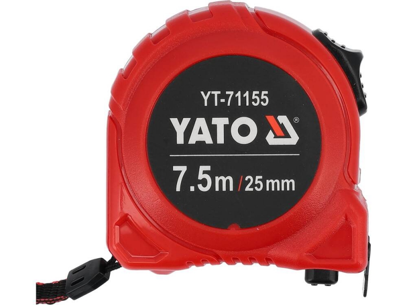 Рулетка : l=7.5мx25мм з сталевою стрічкою нейлоновим... YT71155 YATO