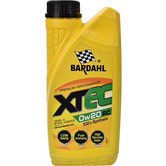 Моторна олива xtec 0w20 rc 1л. 33011 BARDAHL