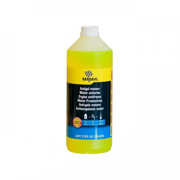 Конц. антифризу g12+  engine antifreeze antigel universal жовтий 1л. 7111 7111 BARDAHL