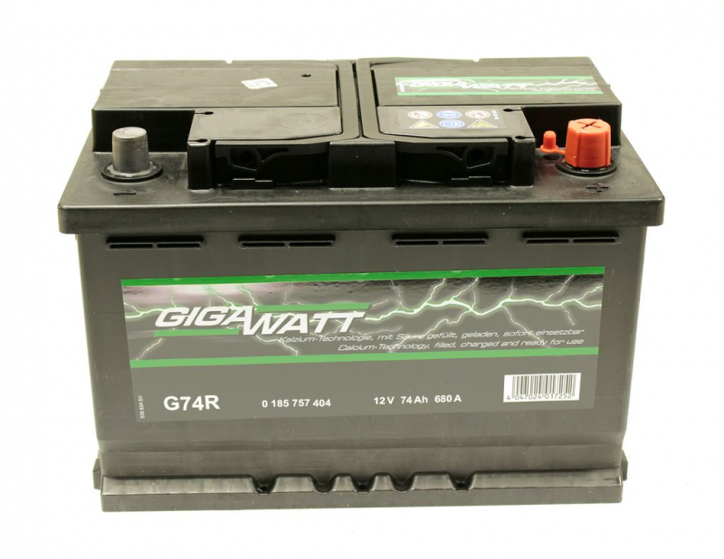 Акумуляторна батарея 74а 0185757404 GIGAWATT
