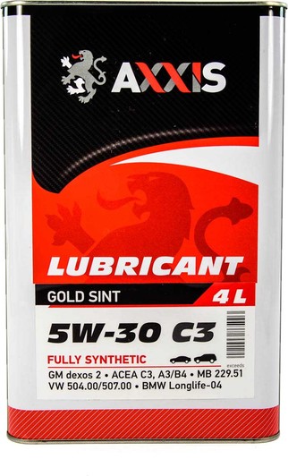 Олива моторн. axxis 5w-30 c3 504/507 каністра 4л AX2020 AXXIS