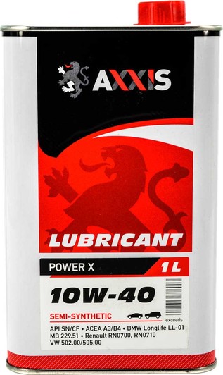 Олива моторн. axxis 10w-40 power х каністра 1л AX2033 AXXIS