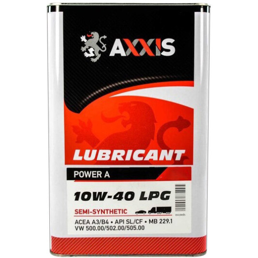 Олива моторн. axxis 10w-40 lpg power a каністра 5л AX2176 AXXIS
