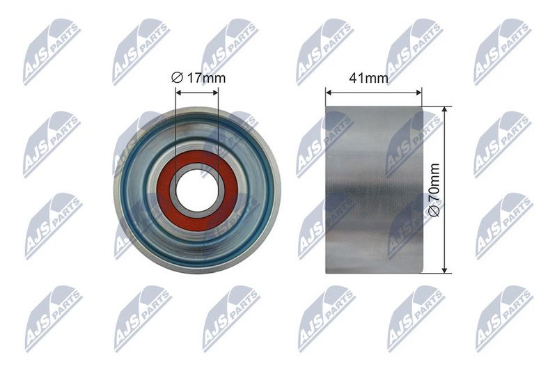 Натяжний ролик, поліклиновий ремінь RNKTY037 NTY