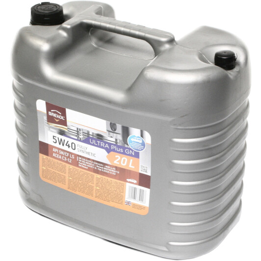 Масло моторн. brexol ultra plus gn 5w40 api sn/cf ls каністра 20л 48021134650 BREXOL