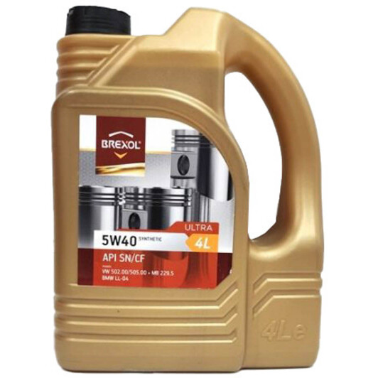Масло моторн. brexol ultra 5w40 sn/cf каністра 4л 48391051006 BREXOL