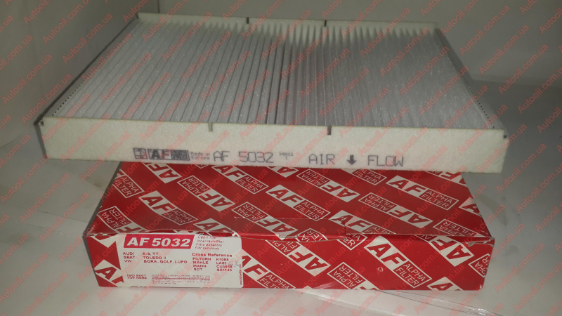 Фільтр салону vw golf iv 97- vw bora 98- вир-во alpha filter AF5032 ALPHA FILTER