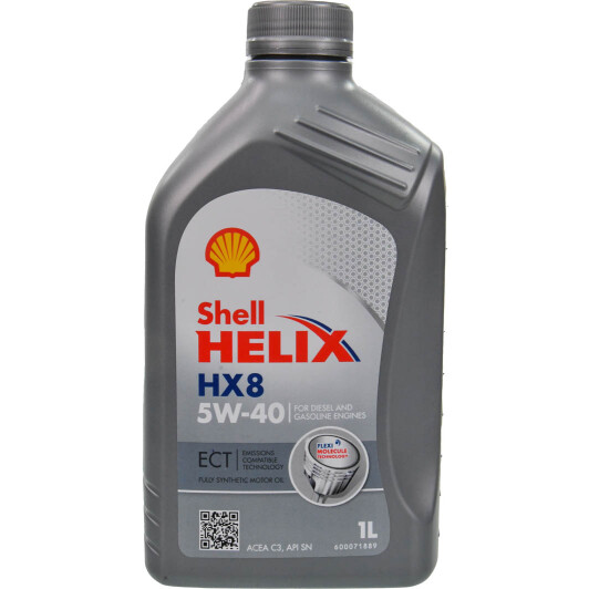 Масло моторное shell helix hx8 ect c3+oem 5w-40 1л 513923 SHELL