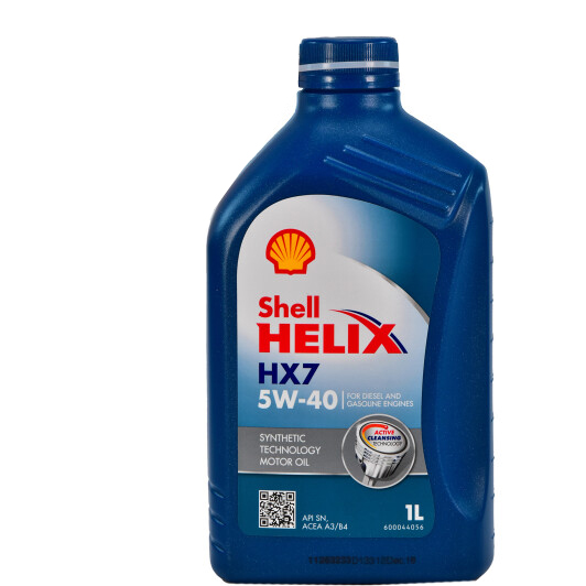 Олива моторна shell helix hx7 5w-40 1л 550046275 SHELL