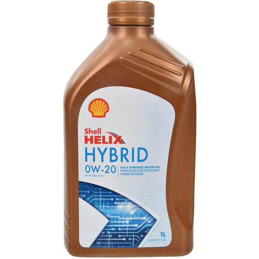 Олива моторна shell helix ultra hybrid 0w-20 1л 550056722 SHELL