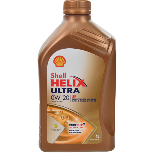 Олива моторна shell helix ultra sp 0w-20 1л 550063070 SHELL