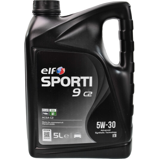 Моторна олива elf sporti 9 c2 / 5w30 / 5л. / acea c2 210453 ELF
