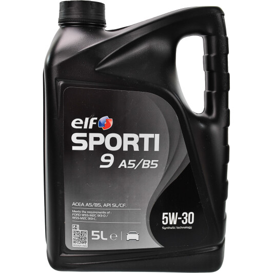 Elf sporti 9 a5/b5 5w30 5л 214250 ELF