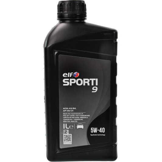 Elf sporti 9 5w40 1л 214258 ELF