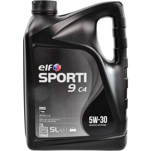 Elf sporti 9 c4 5w30 5л 214332 ELF