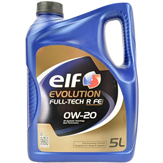 Моторна олива elf evol. fulltech r fe / 0w20 / 5л. / 225623 ELF