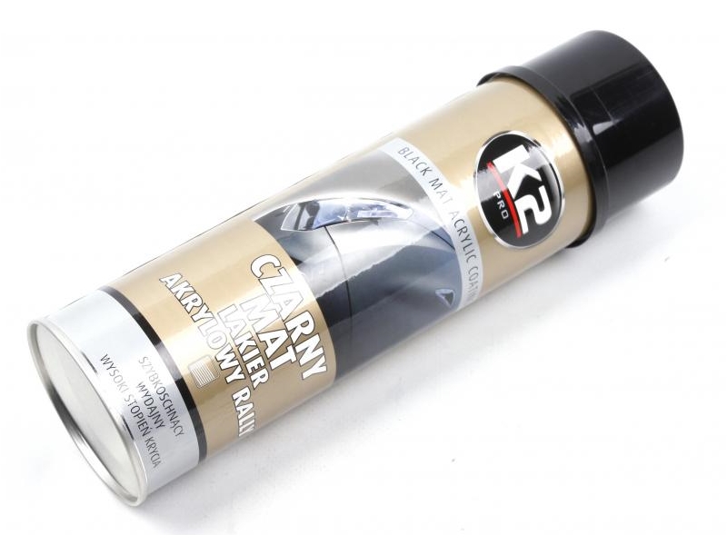 K2 lakier czarny матова акрилова фарба чорна 500 мл аерозоль L340 K2
