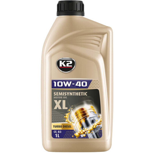 Моторна олива k2 xl turbo diesel, 10w-40, 1л O2051E K2
