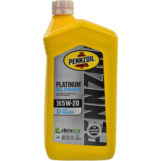 Pennzoil platinum fully synthetic 5w-20 550022686 PENNZOIL