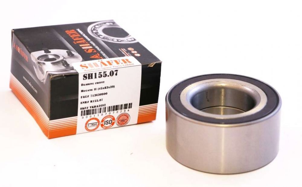 Підшипник передній renault laguna iii megane ii kangoo 08- 39x45x83 abs+ SH15507 SHAFER