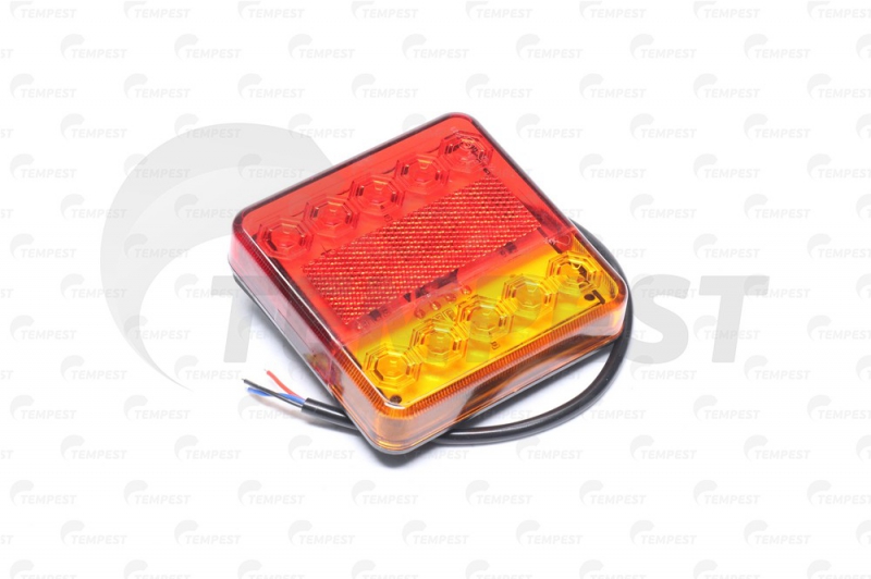 Ліхтар задній led 10 12/24v 100x100x23 tempest TP0257214 TEMPEST