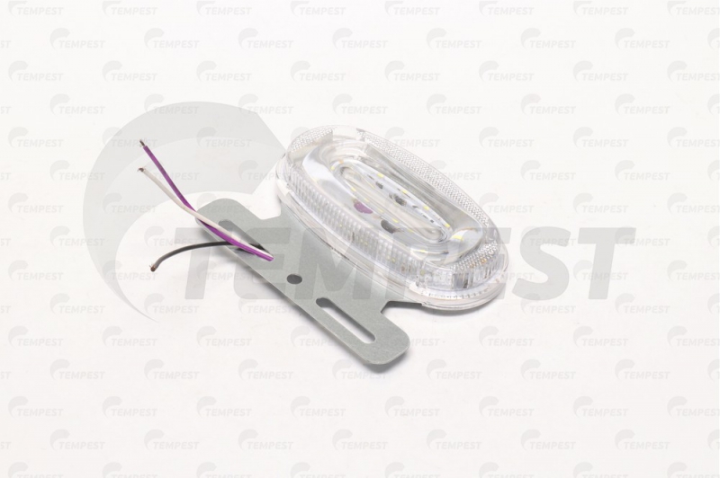 Ліхтар габаритний білий 9d led 24v з поворотом що біжить... TP972799 TEMPEST