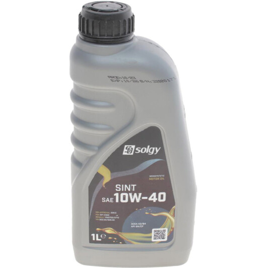 Олива моторна solgy sint 10w-40 1 l 504034 SOLGY