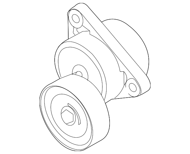 Ролик ременя генератора і кондиціонера 25184786 OPEL