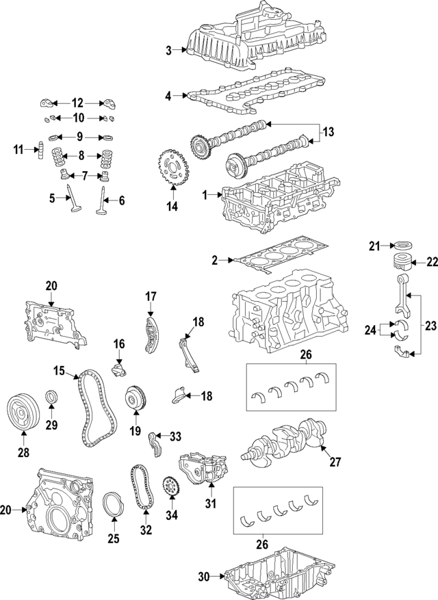 Ланцюг масляного насосу кількість ланок: 64 chevrolet trax  opel... 55573876 OPEL