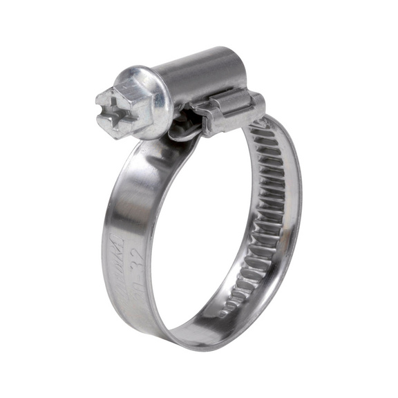 Хомут для шлангу металевий din 3017 w9 mm ws7 16-27 mm zebra... 053911627 WURTH