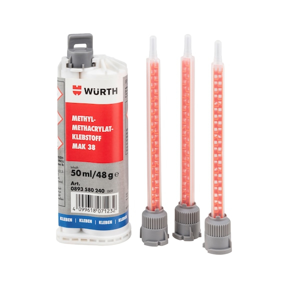 Конструкційний клей мак 38 двокомпонентний 50ml 0893580240 WURTH