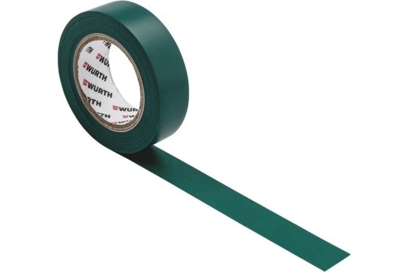 Електроізоляційна стрічка зелена 15мм/10м {арт. 09851092} 09851092 WURTH