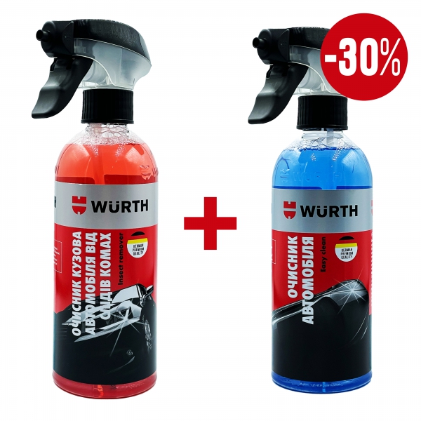 Набір очисник слідів комах 400 ml та очисник поверхонь... KCL5861901 WURTH