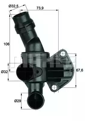 Termostat audi seat vw TI680 BEHR HELLA