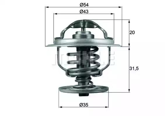 Termostat vag TX10987D BEHR HELLA