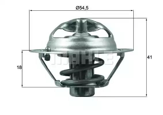 Termostat dacia nissan renault TX16282D BEHR HELLA
